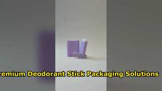 Plastic deodorant stick packaging