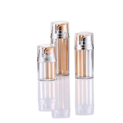 Buy 2 X 10ml  Plastic Airless Bottle 20ml Double Tube Airless Pump Bottles Skincare Vacuum Bottles online manufacture