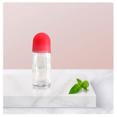 Buy 50ml Glass Roll On Deodorant Bottles Plastic Refillable Rollerball Perfume online manufacture