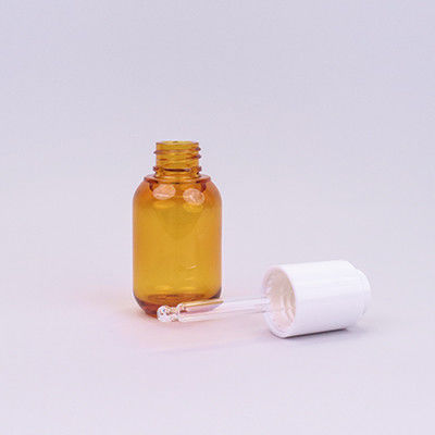 Buy Amber PETG Plastic Eye Dropper Bottles 30ml With White Dropper For Hair Serums online manufacture