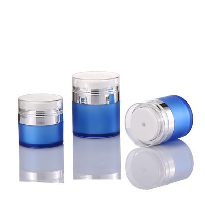 Buy Luxury 15ml 30ml 50ml Double Walled airless jars Empty Lotion Jars Eco Friendly Cosmetic Jar Plastic Container online manufacture