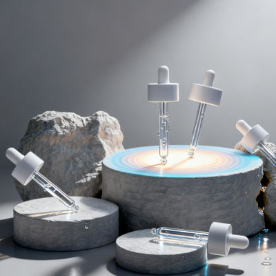 Buy Transparent Frosted Black Glass Dropper Bottle for Essential Oils with Logo Printing Customization online manufacture