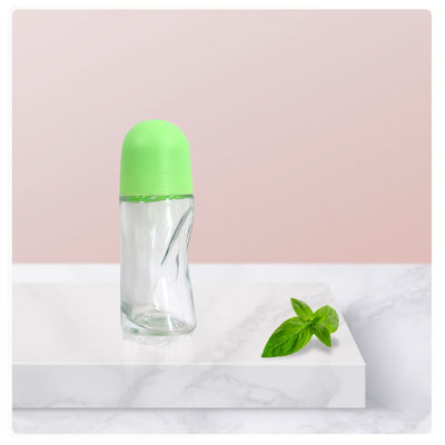 Customizable 50ml Glass Roller Bottles Roll On Oil Bottles For Antiperspirant