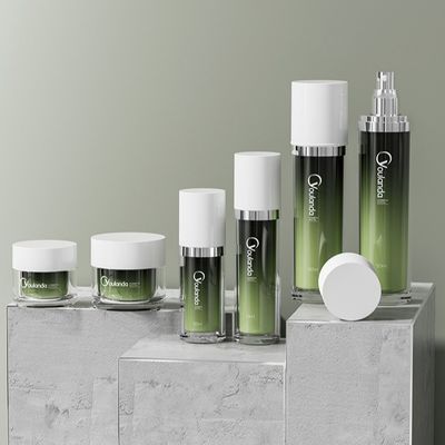 30ml 50ml 120ml Acrylic Facial Cream Jar And Lotion Bottle Set Cosmetic Packaging Bottle