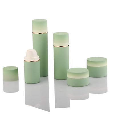 50ml To 150ml Plastic Airless Bottle And Jar Set PETG Face Cream Container Customer Logo