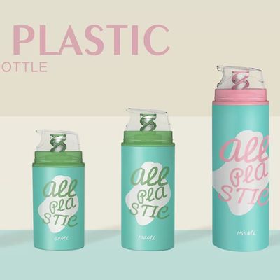 All Plastic Mono Airless Bottle Eco-Friendly Skin Care Cosmetic Pump Bottles