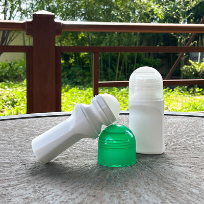 Flat 75ml Roller Deodorant Container Skincare PP Plastic Cosmetic Deodorant Bottle Under Arm Roll On Deodorant Bottle