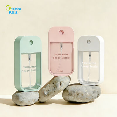 Custom Pocket Size 30ml 45ml Flat Plastic Empty Perfume Bottle Credit Card Size with Pump Sprayer for Face Masks