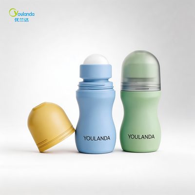 Unique Design 80ML PP Plastic Deodorant Container Roll-On Bottle Screen Printing for Shampoo Lotion Free Samples Cosmetic